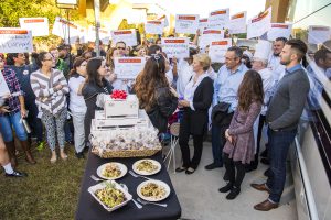 Valencia students watched and cheered as the Today show crew did the live broadcast from West Campus.